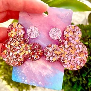 Mickey Mouse Acrylic Dangle Earrings